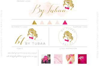 create a beautiful beauty salon logo