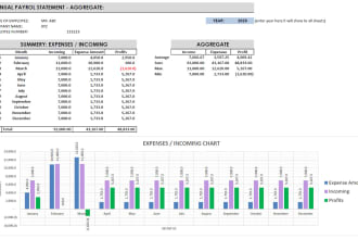 make budget income expense sheet