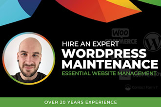 manage and maintain your wordpress website