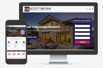 create an stunning unbounce landing page with customize layout