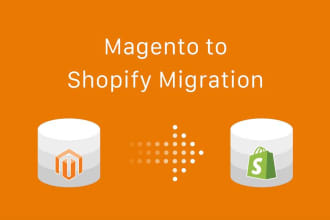 migrate data from your magento store to shopify store