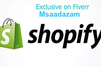create pro shopify store or shopify website from scratch