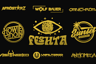 design a professional logo for dj and music branding