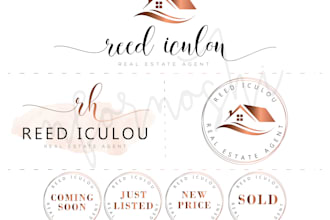 make a elegant logo for your real estate business