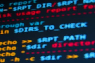 write bash or python script