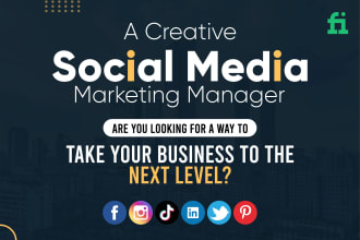 be your social media marketing manager and content creator