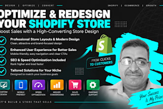 optimize and redesign your shopify store for maximum sales