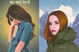 draw your photo be a amazing cartoon realistic