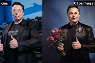 create 50 ai art from your pics in any style, sfw or nsfw
