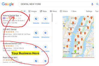 do 2000  google map citations for gmb top ranking and local SEO