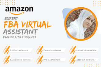 be your professional amazon virtual assistant and e commerce