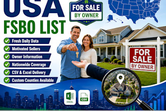 provide verified fsbo for sale by owner lists across the USA