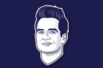 create minimalist avatar social media profile picture