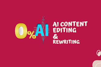 humanize, rewrite, edit ai generated content