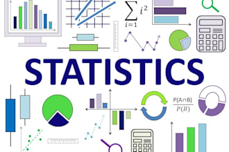 do any type of data analysis in spss, excel and minitab