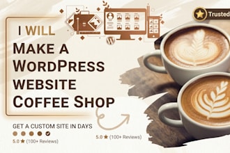 create a online ordering coffee shop website