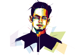 make a colorful wpap pop art portrait