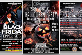 do christmas xmas, halloween party flyer and event flyer