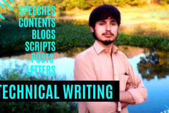 write blog posts and website contents