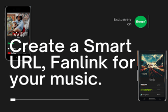 create a smart url, fanlink for your music
