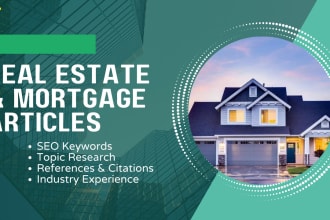 write great articles for your real estate or mortgage blog