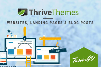 design a wordpress website with thrive themes and plugins