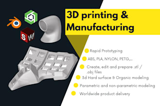 create stl and obj files for 3d printing