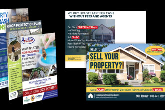design soft wash, pressure wash, cleaning,  postcard, flyer, and door hanger