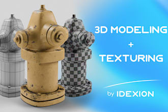 create high quality textured 3d models