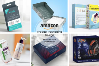 design creative amazon product packaging box