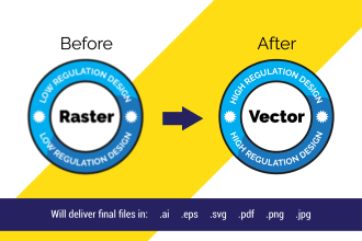 convert raster to vector within 24 hours