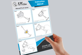 create step by step instruction manual for your product