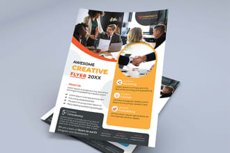 design a4 a5 corporate or business flyer