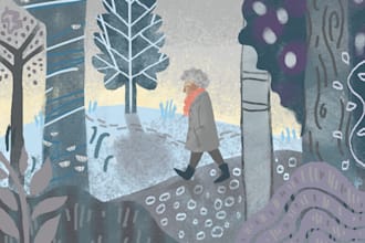 create beautiful and interesting illustrated scenes