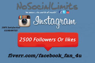 add Express 2500 Instagram followers or Likes