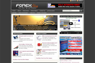 provide and install FOREX niche wordpress blog fully monetized with clickbank, amazon, adsense and comes  with Private Label Rights