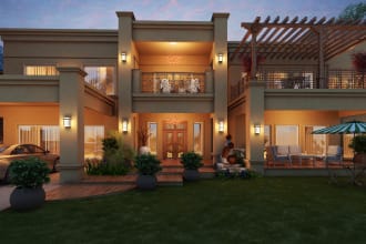 render 3d exterior, 3d interior render and animation