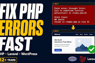 develop php web application, php software, fix php error