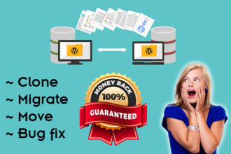 migrate, transfer, copy wordpress to a new hosting or backup