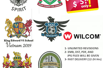do embroidery logo digitizing wilcom punching