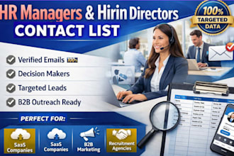 collect verified HR decision makers contact list for lead generation