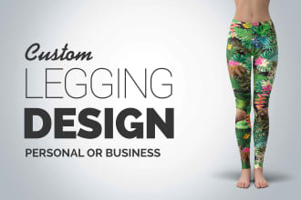 do all over print sublimation legging design