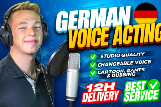 do cool german voice actings or character voices