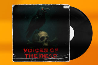 design stunning single album art and album cover