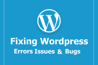 fix wordpress errors, issues and bugs