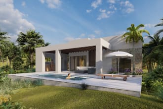 produce realistic architectural exterior and interior design rendering