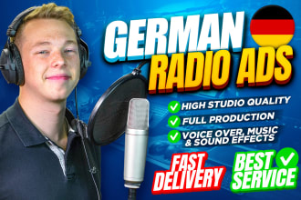 produce a professional german radio advertisement
