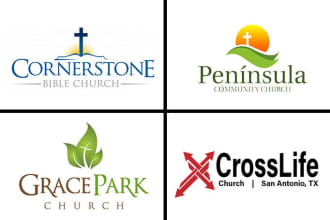 design modern church ministry logo