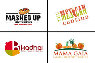 design modern fast food restaurant truck logo