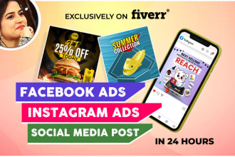 make an eye catching instagram ad facebook post or thumbnail